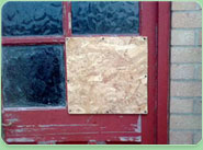 boarded up Uttoxeter